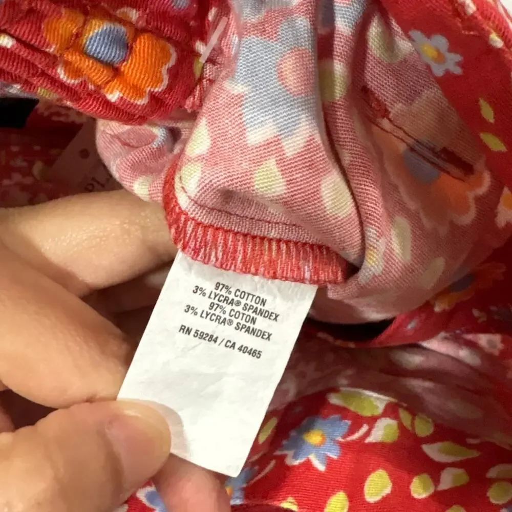NWT Children's Palace Vintage Outfit Floral Pants Top Retro 90s Girls 4T 5T - Picture 5 of 6